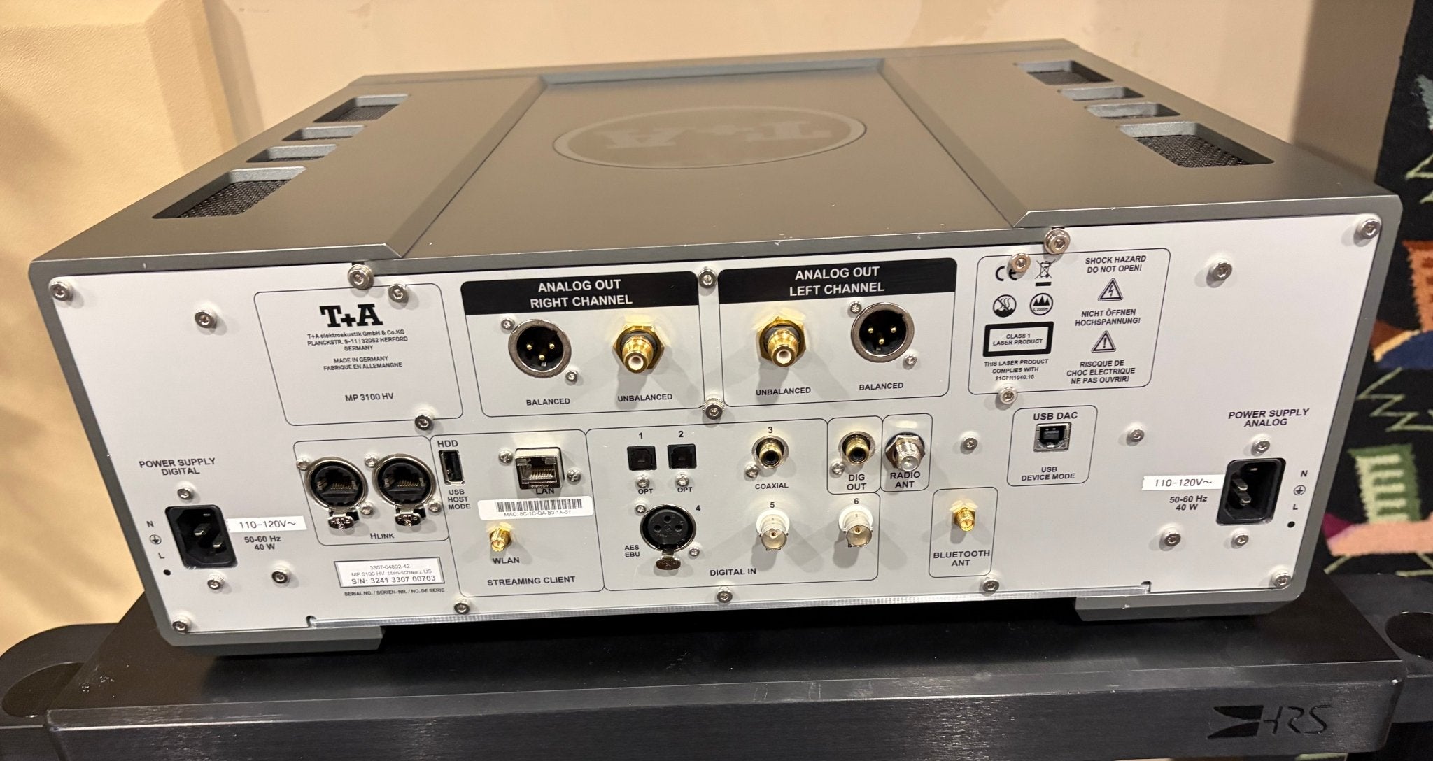 Open Box T+A MP-3100 HV G2 Media Player/Streamer with T+A